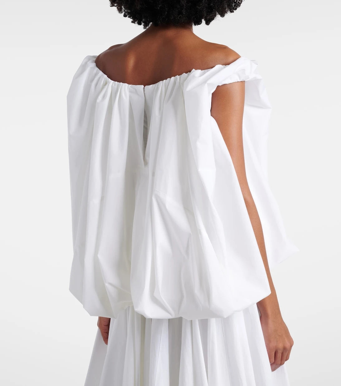 Jacquemus - Lavande gathered off-shoulder cotton-blend top