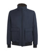 Navy Wool Bomber Jacket