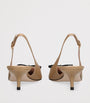 Valentino Garavani Beige Leather Bepointy Slingback Heels 45