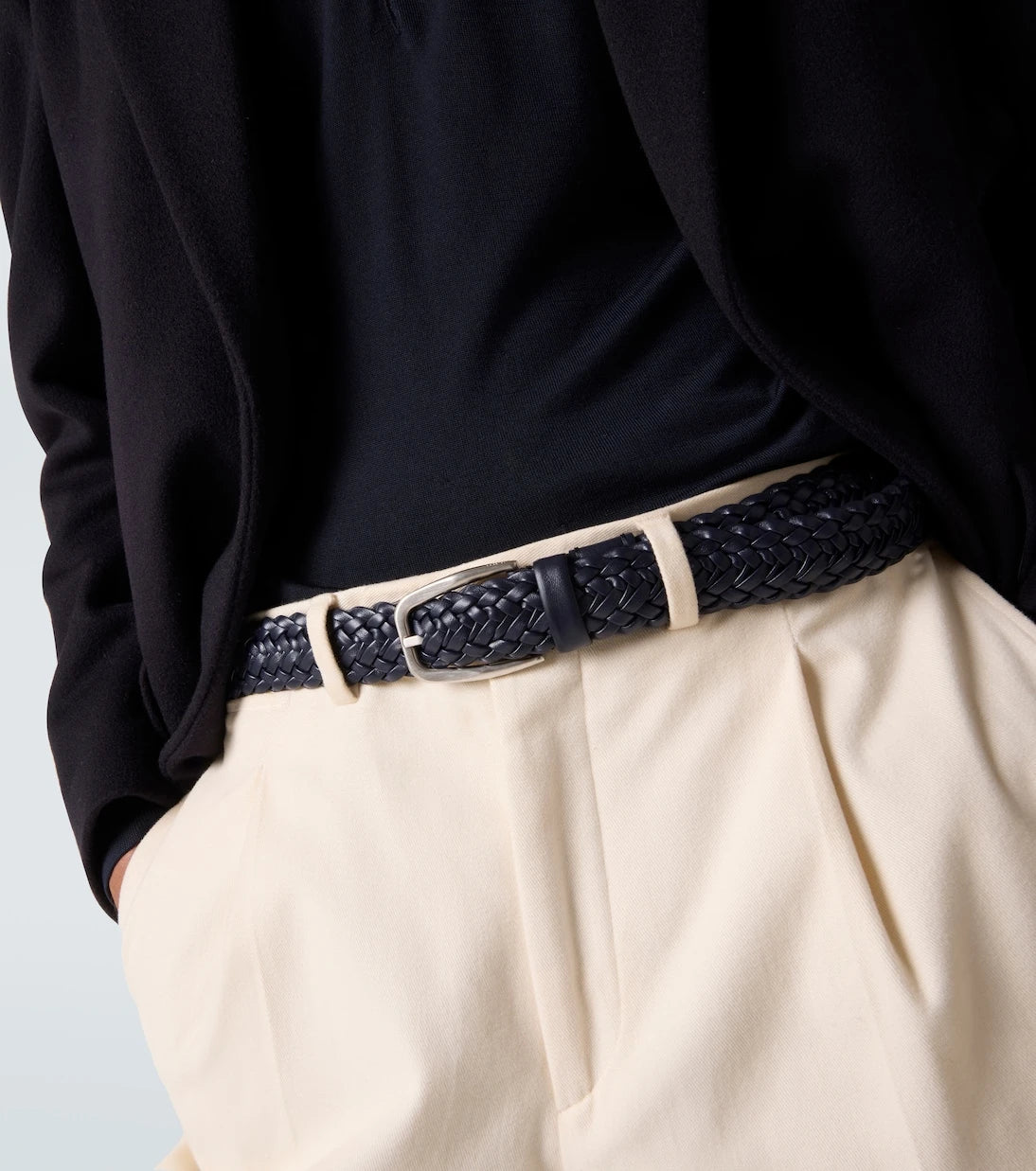 Zegna - Braided leather belt