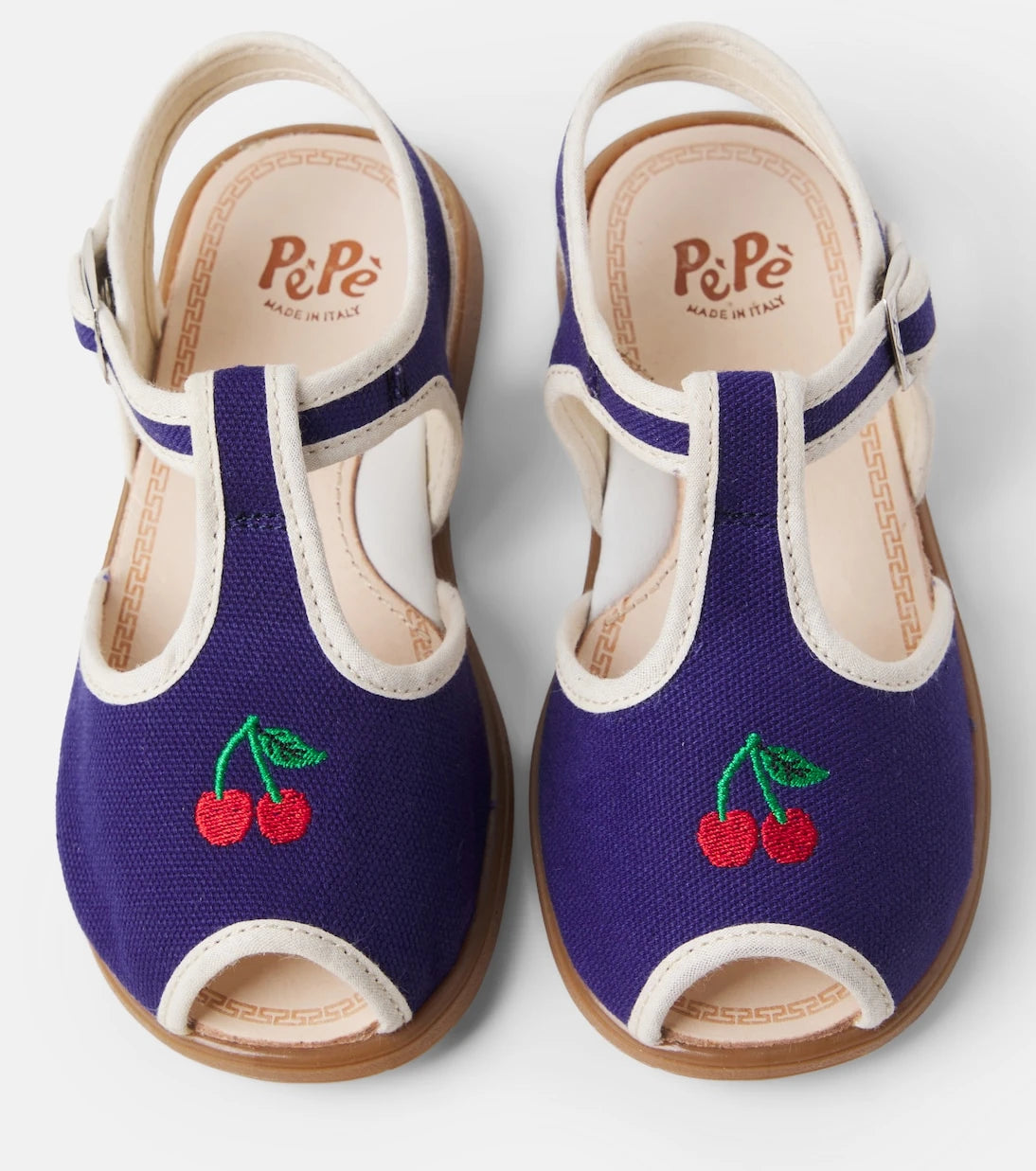 PèPè - Alex embroidered canvas sandals