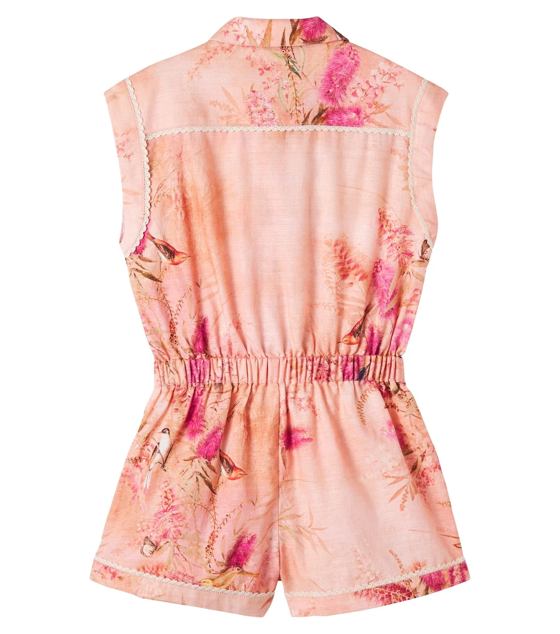 Zimmermann Kids - Cascadian floral cotton playsuit