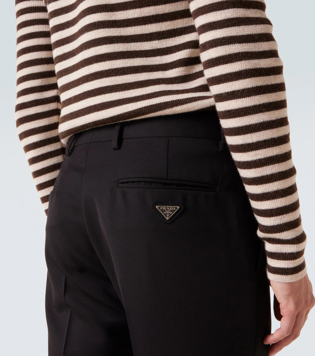 Prada - Virgin wool straight pants