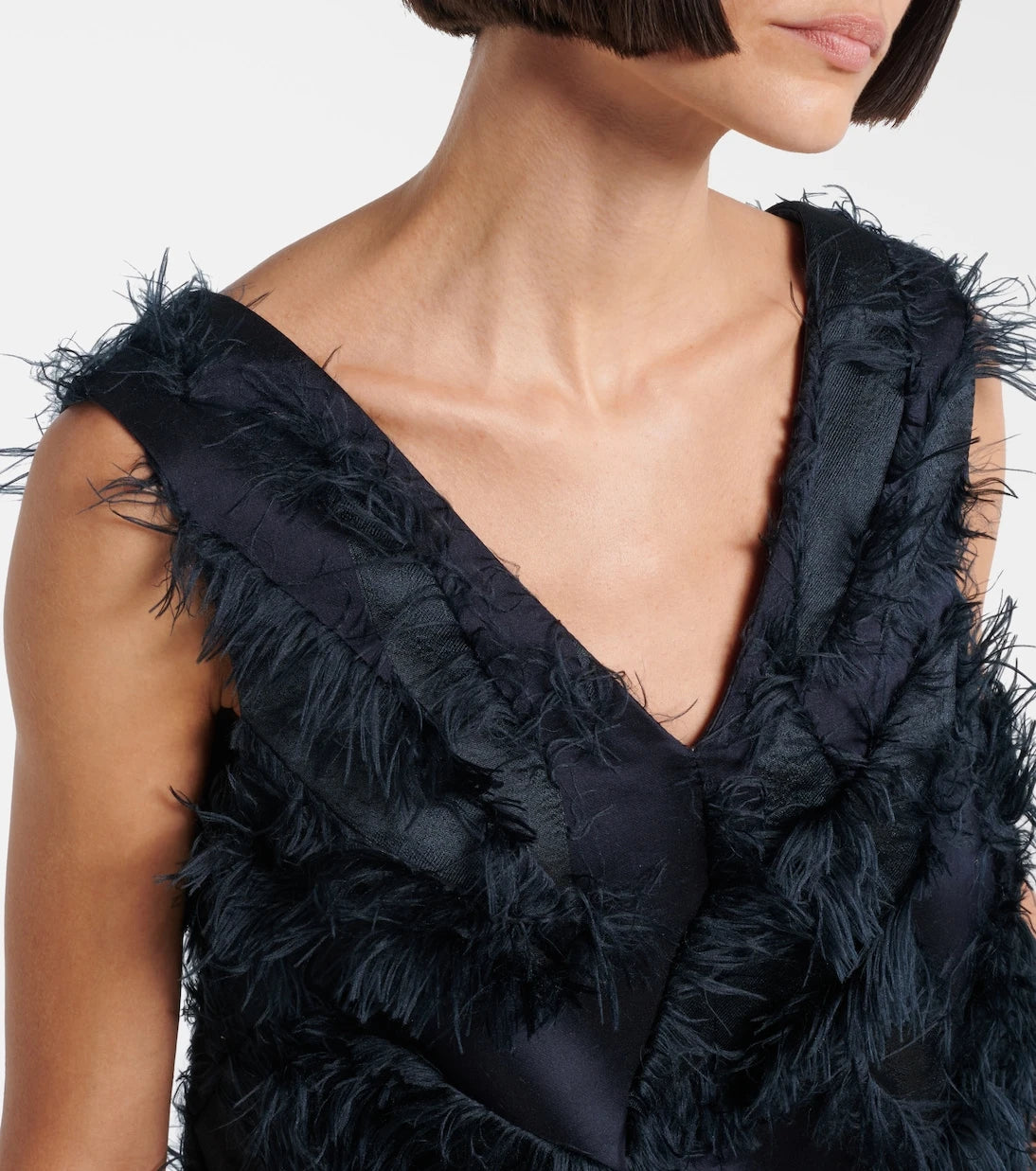 Brunello Cucinelli - Fringed minidress