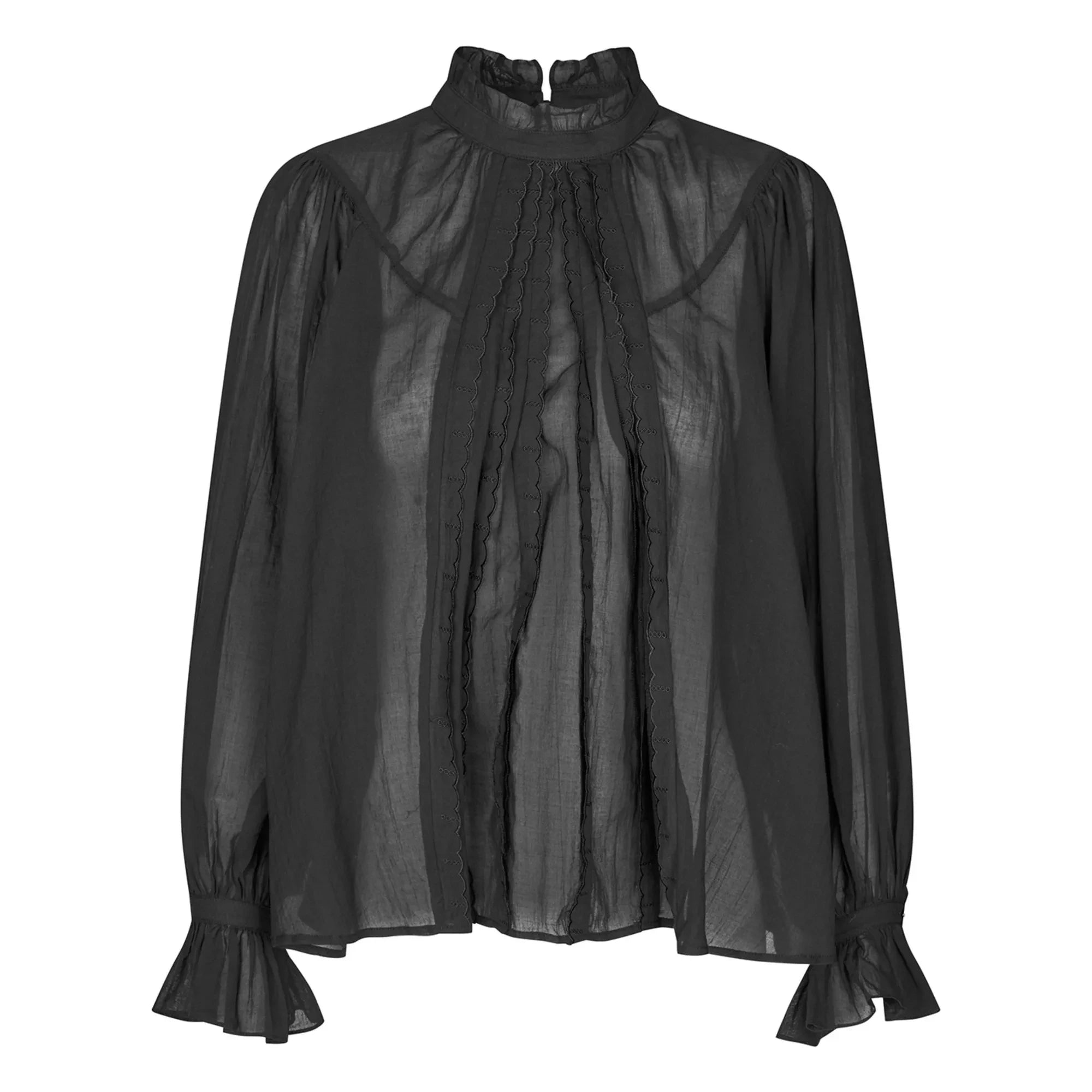 Lollys Laundry - Presley Cotton Blouse | Black
