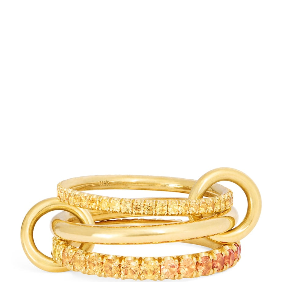 Yellow Gold and Sapphire Norah Ring