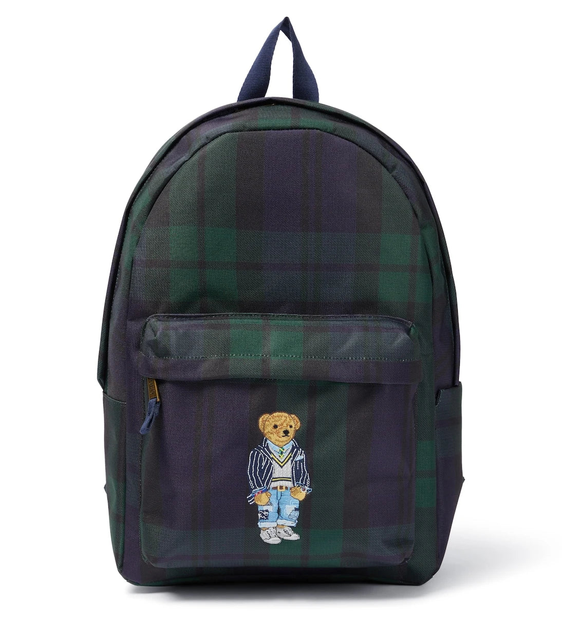 Polo Ralph Lauren Kids - حقيبة ظهر كاروهات بنقشة دب بولو