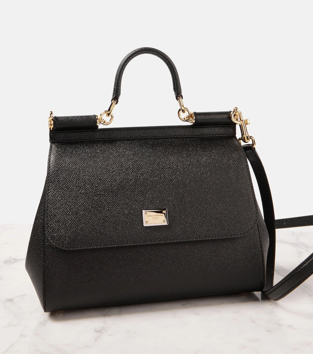 Dolce&Gabbana - Sicily Medium leather shoulder bag