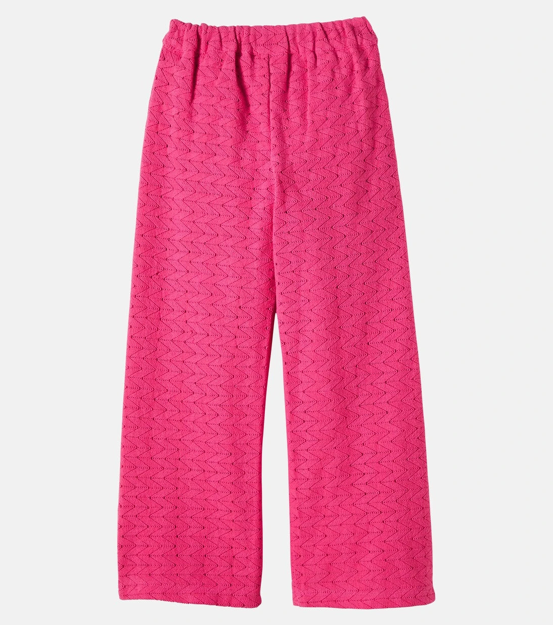 Mini Rodini - Crochet cotton wide-leg pants
