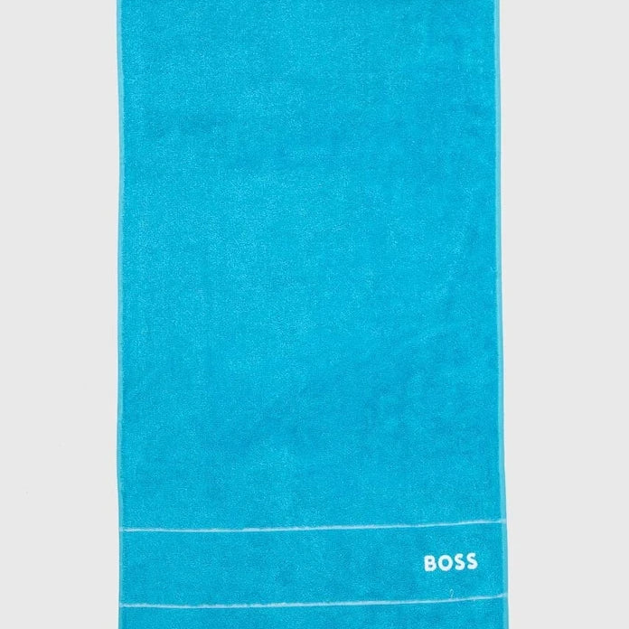 Малка памучна кърпа BOSS Plain River Blue 50 x 100 cm