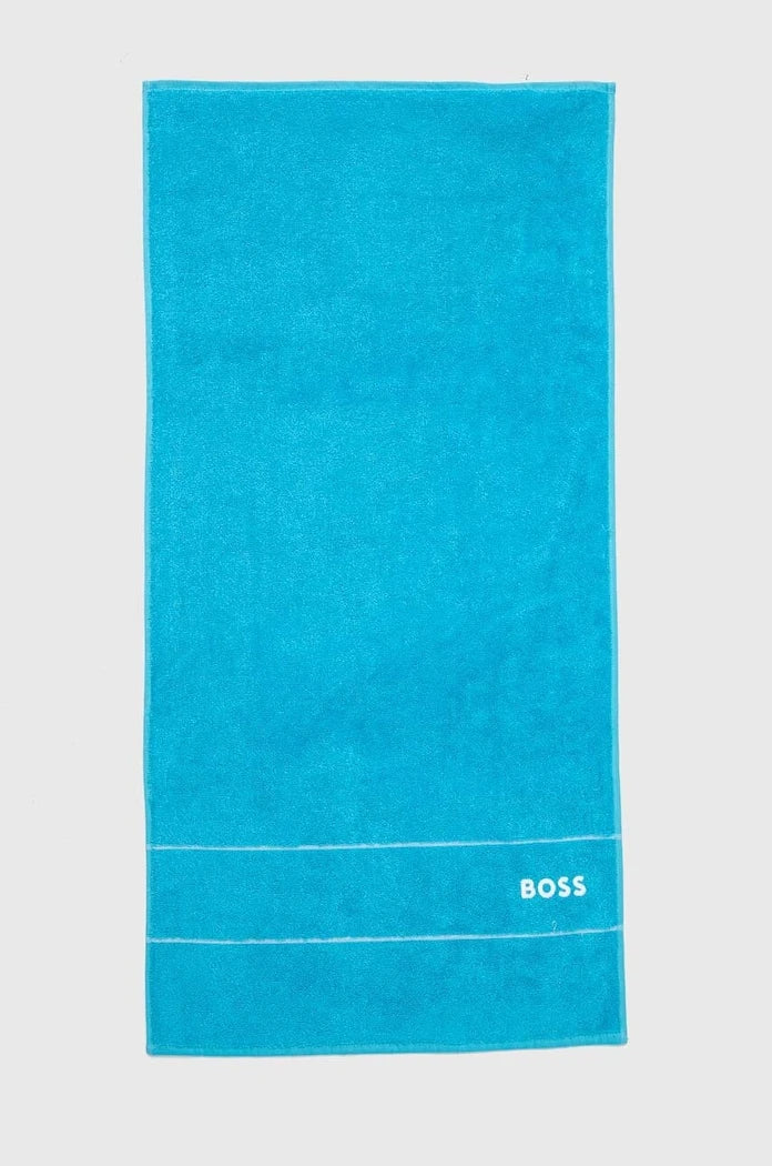 Малка памучна кърпа BOSS Plain River Blue 50 x 100 cm