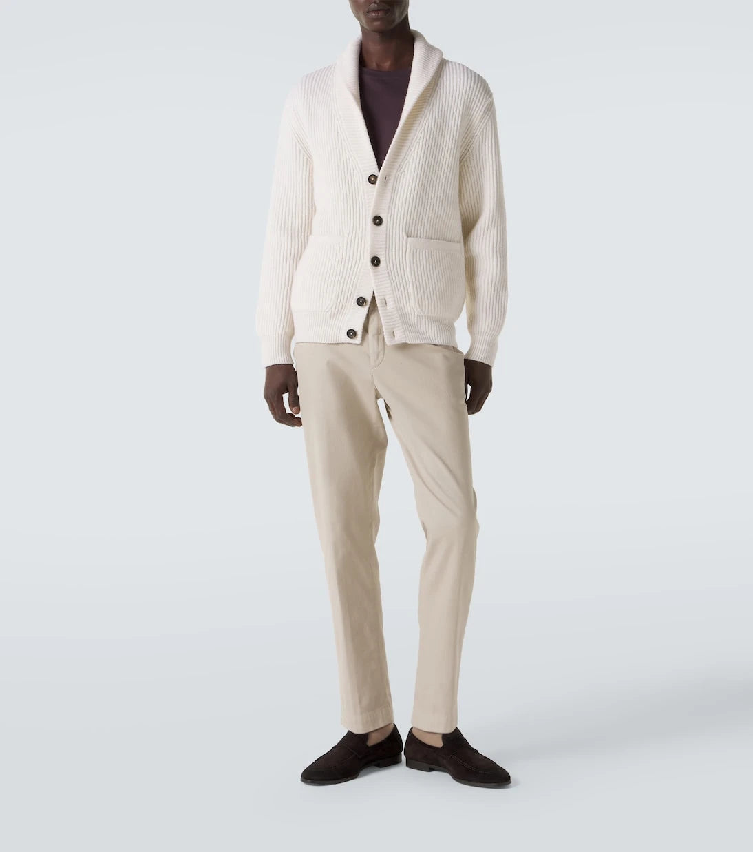 Eleventy - Ribbed-knit wool cardigan