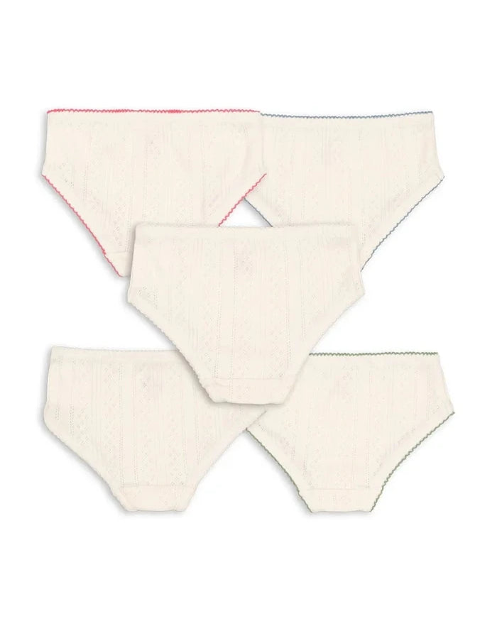 Konges Sløjd MINNA GIRL UNDERPANTS GOTS Çocuk Pamuklu Külot (5 Adet)