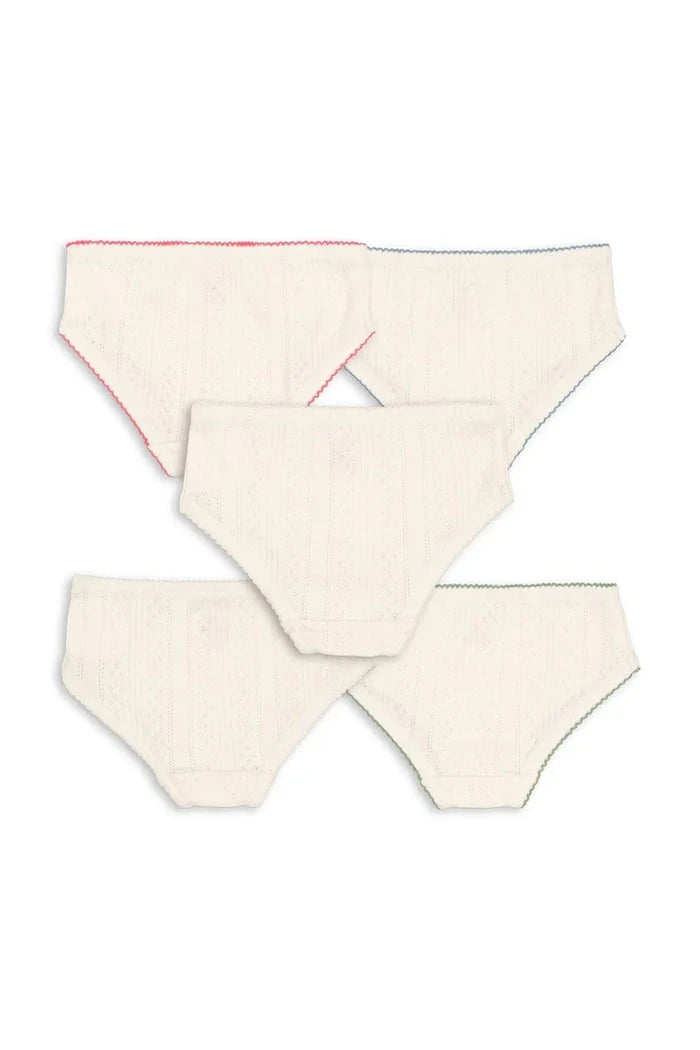Konges Sløjd MINNA GIRL UNDERPANTS GOTS Çocuk Pamuklu Külot (5 Adet)
