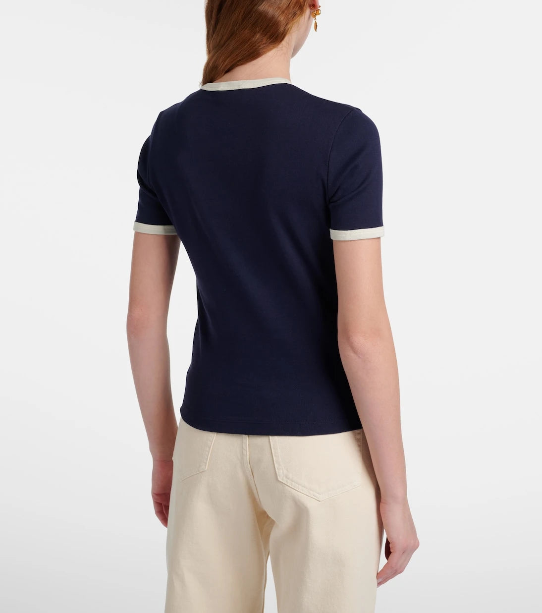 Saint Laurent - Cassandre cotton jersey T-shirt