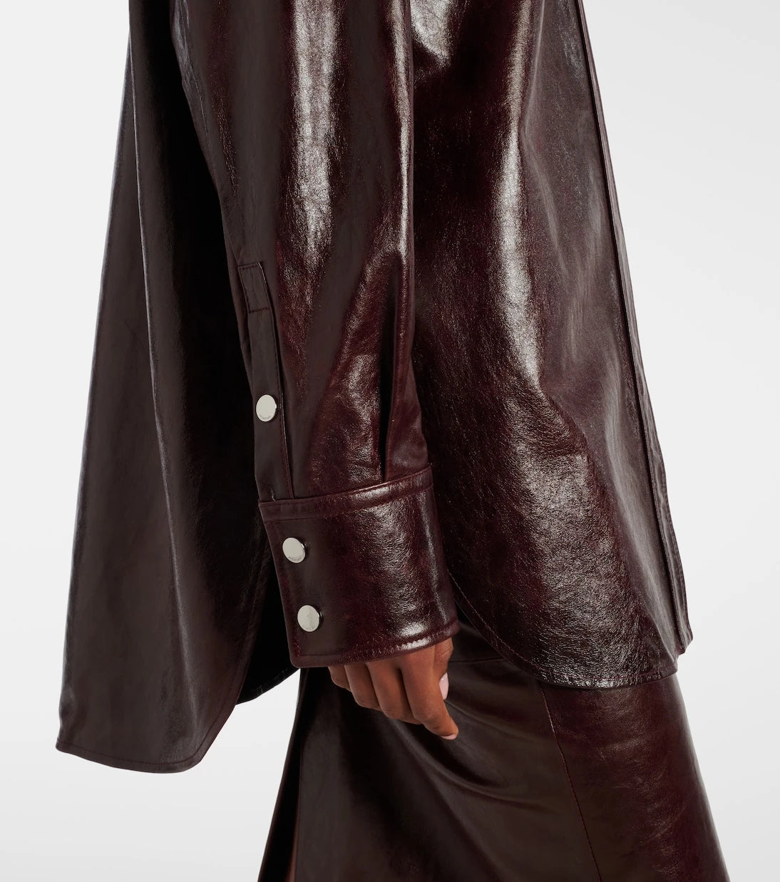 Sportmax - Borel leather overshirt