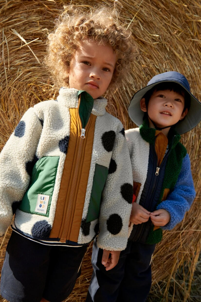 Liewood - Naom polka-dot fleece jacket