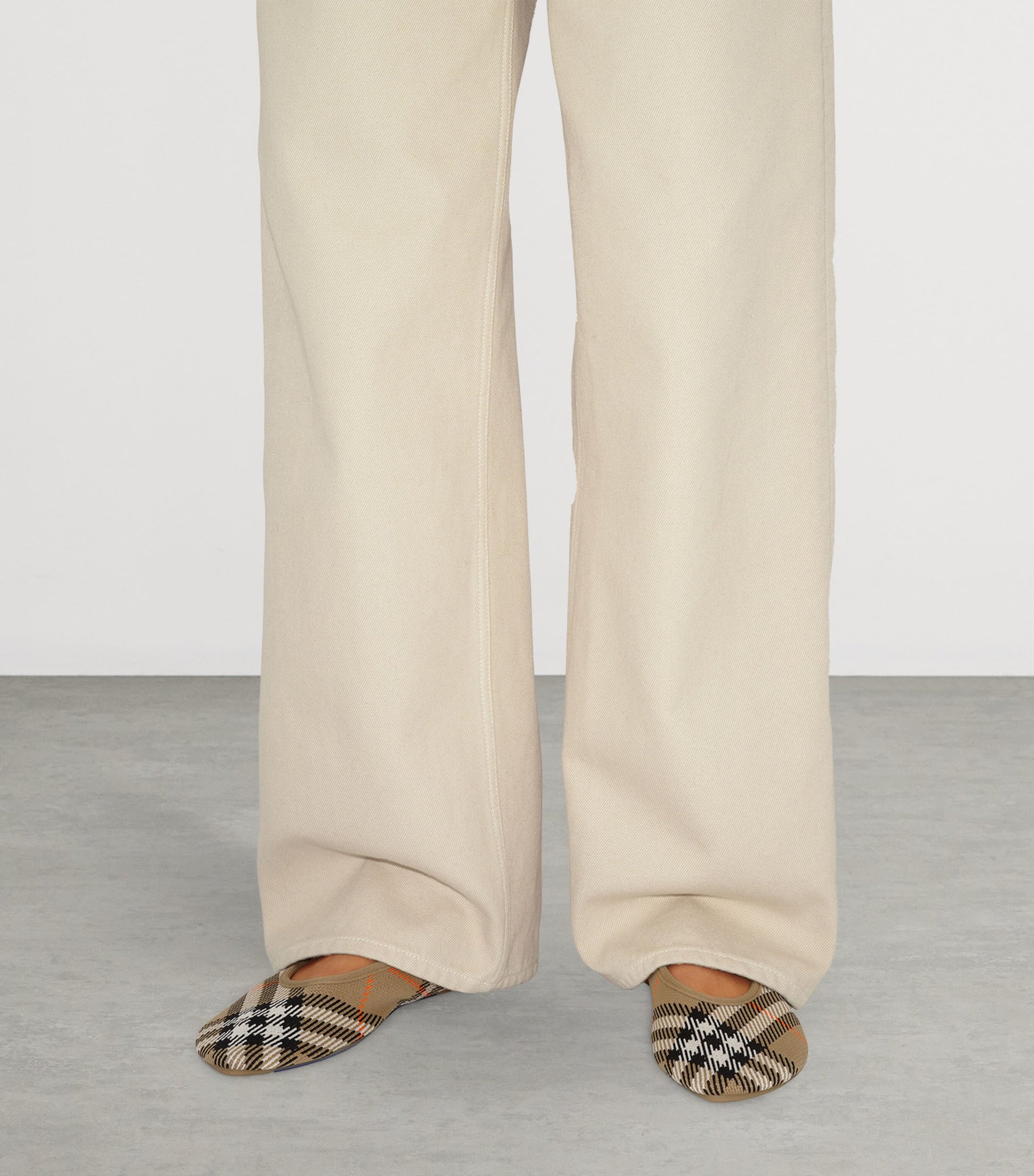 Burberry Knit Check Baby Ballet Flats