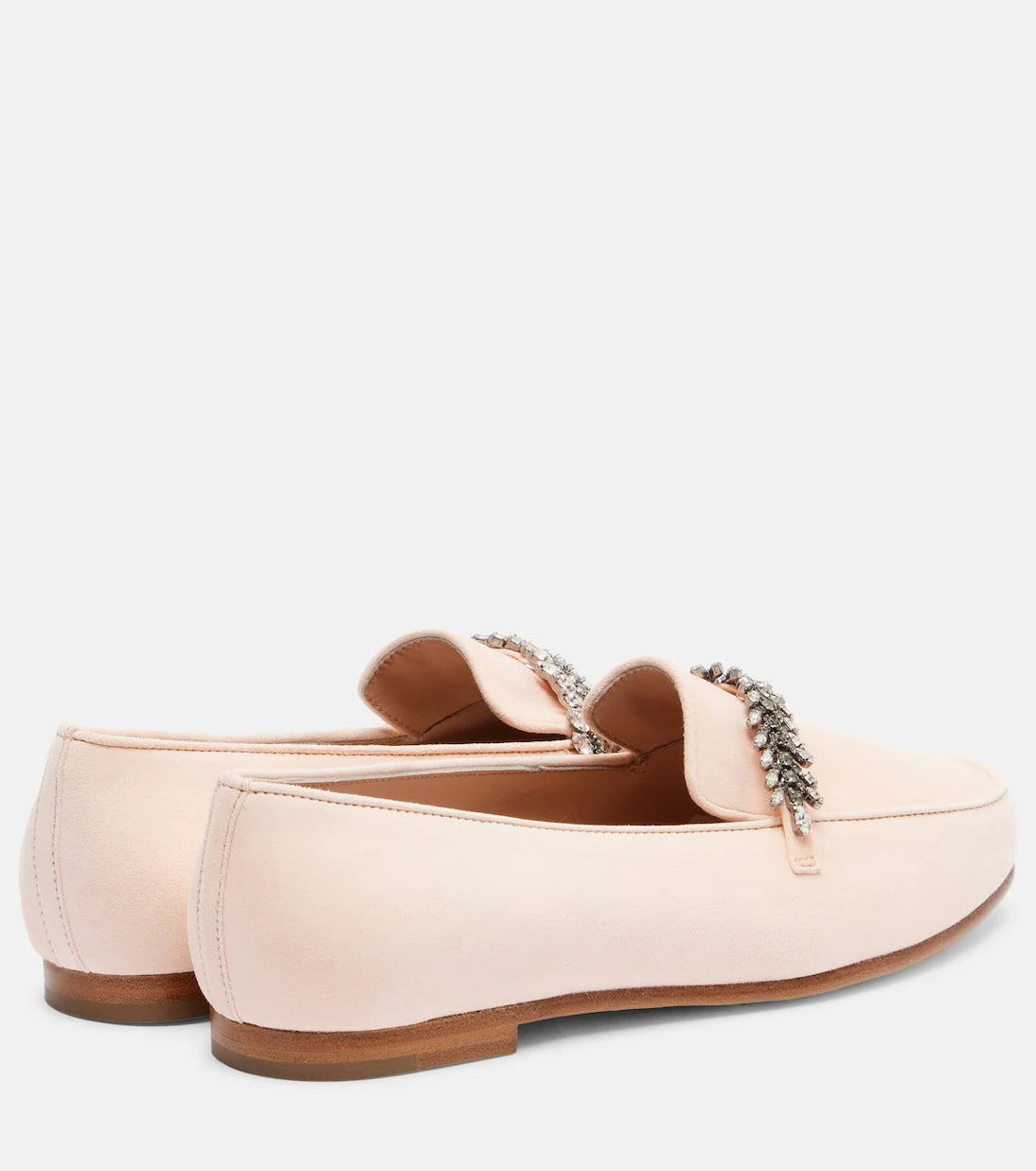 Manolo Blahnik - Pisufa embellished suede loafers