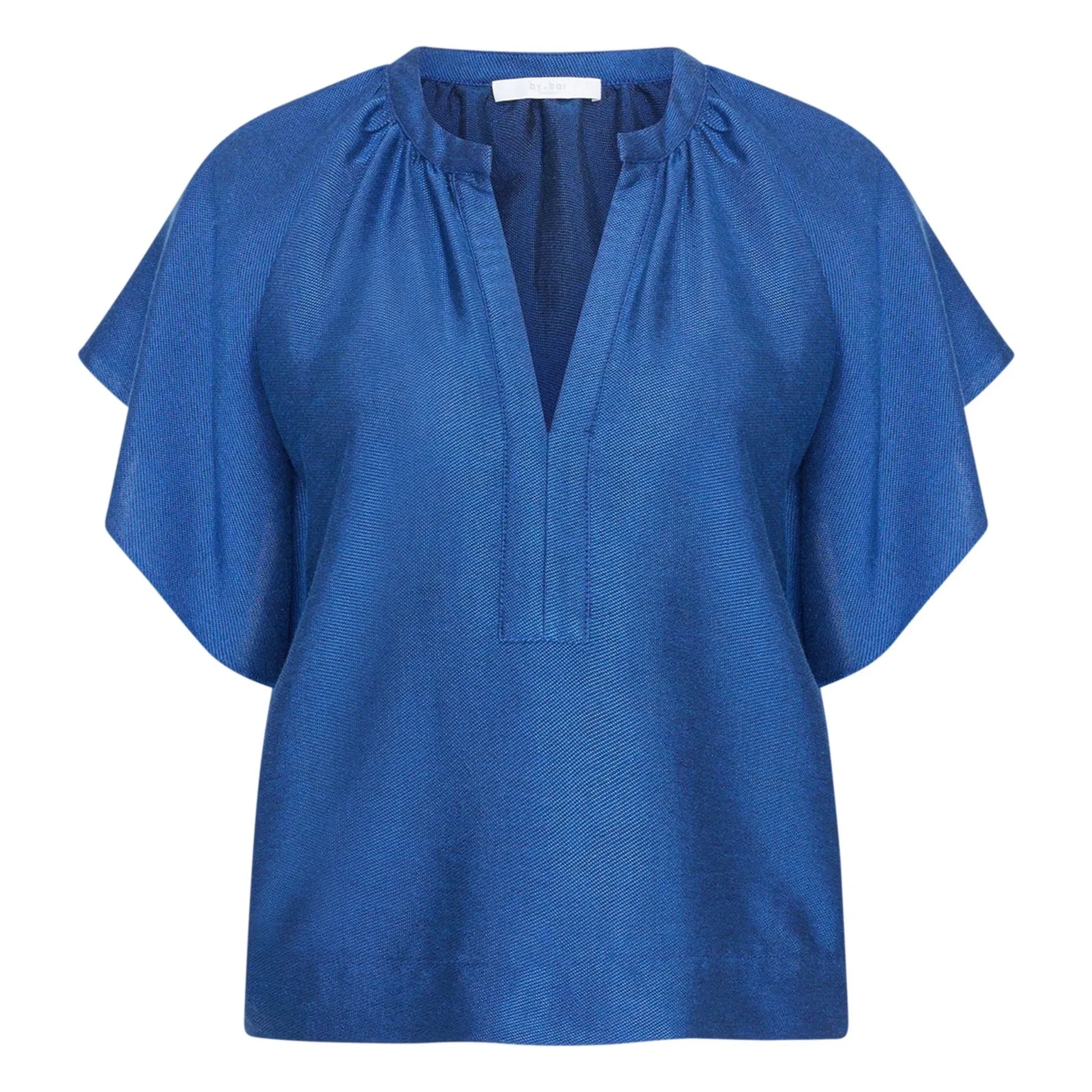 By Bar - Vina Gloss blouse | Royal blue