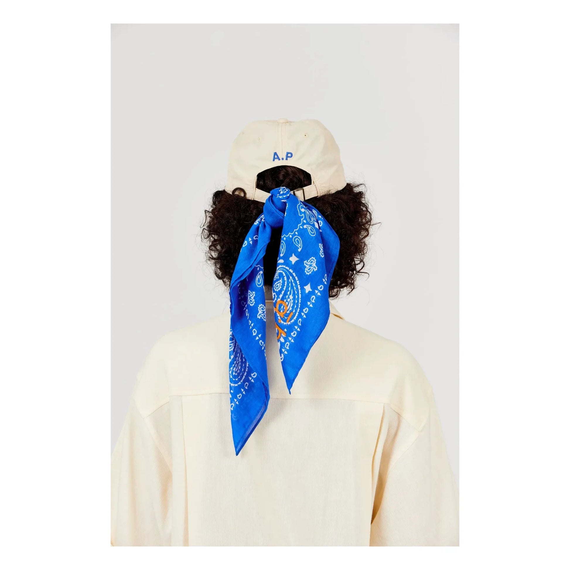 a.p - Cotton Veil Bandana | Blue