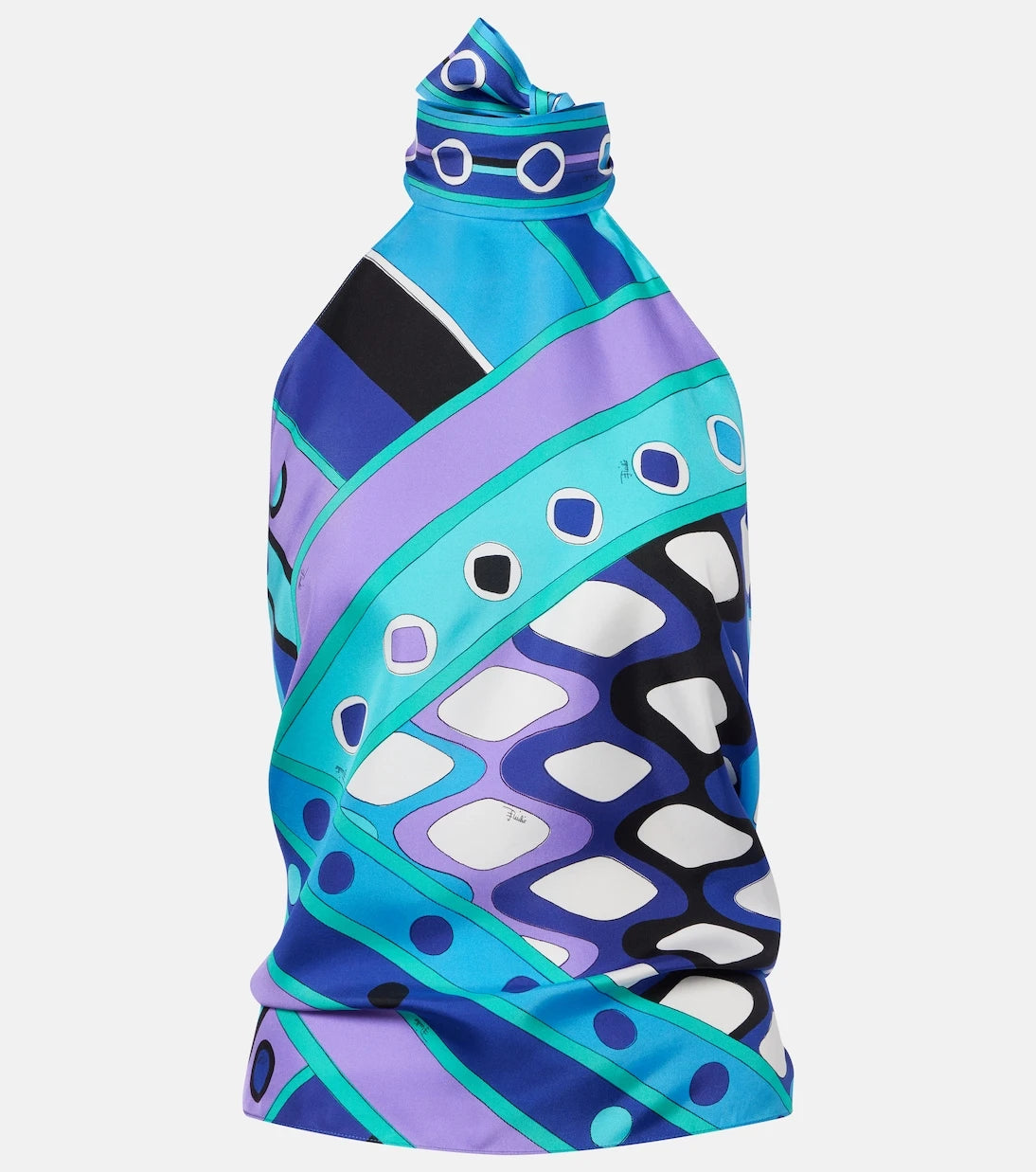 Pucci - Vivara silk twill halterneck top