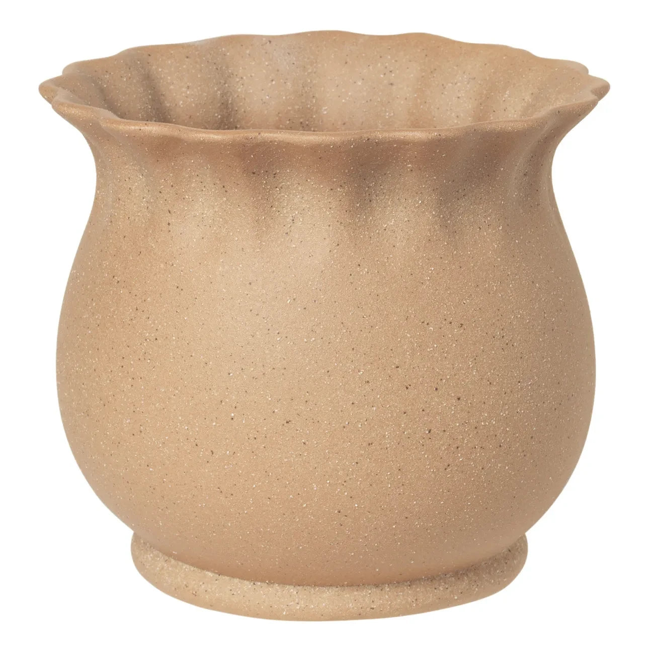 Broste Copenhagen - Alexa Ceramic Planter Pot | Sand
