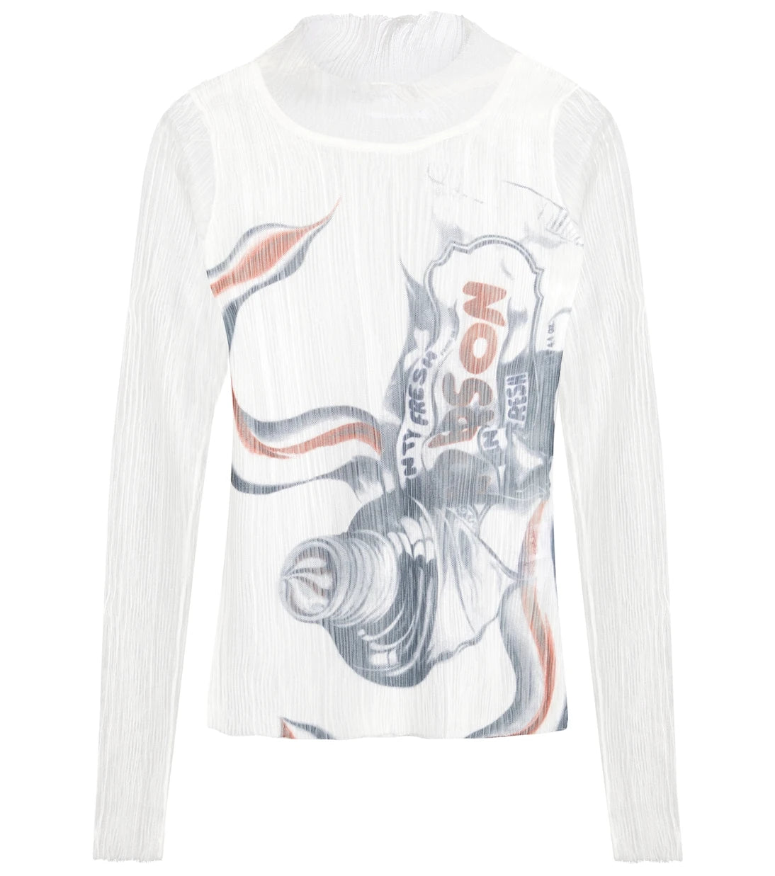 JW Anderson - توب شفّاف مطبوع