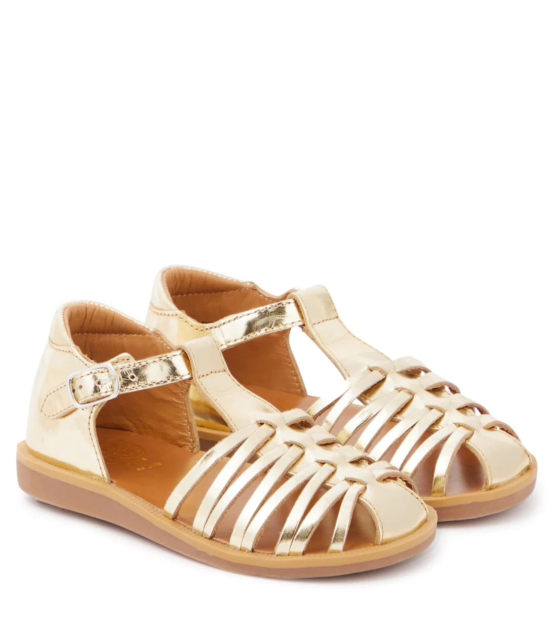 Pom d'Api - Poppy Royal metallic leather sandals