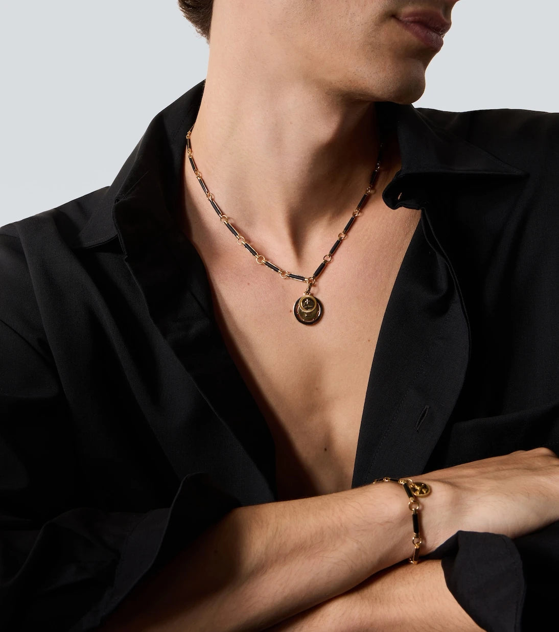 FoundRae - Ever Growing & Vivacity 18kt gold necklace with onyx