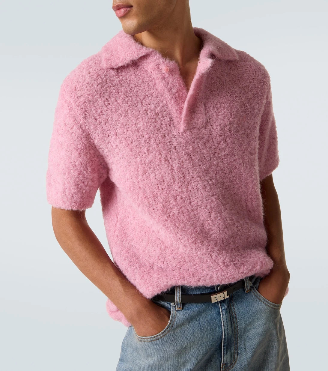 ERL - Alpaca-blend polo sweater