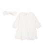 Chloé Kids Cotton Embroidered Dress and Headband Set (1-18 Months)