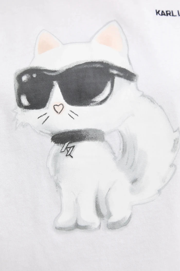 Karl Lagerfeld тениска дамска от памук IKON AQUARELLE