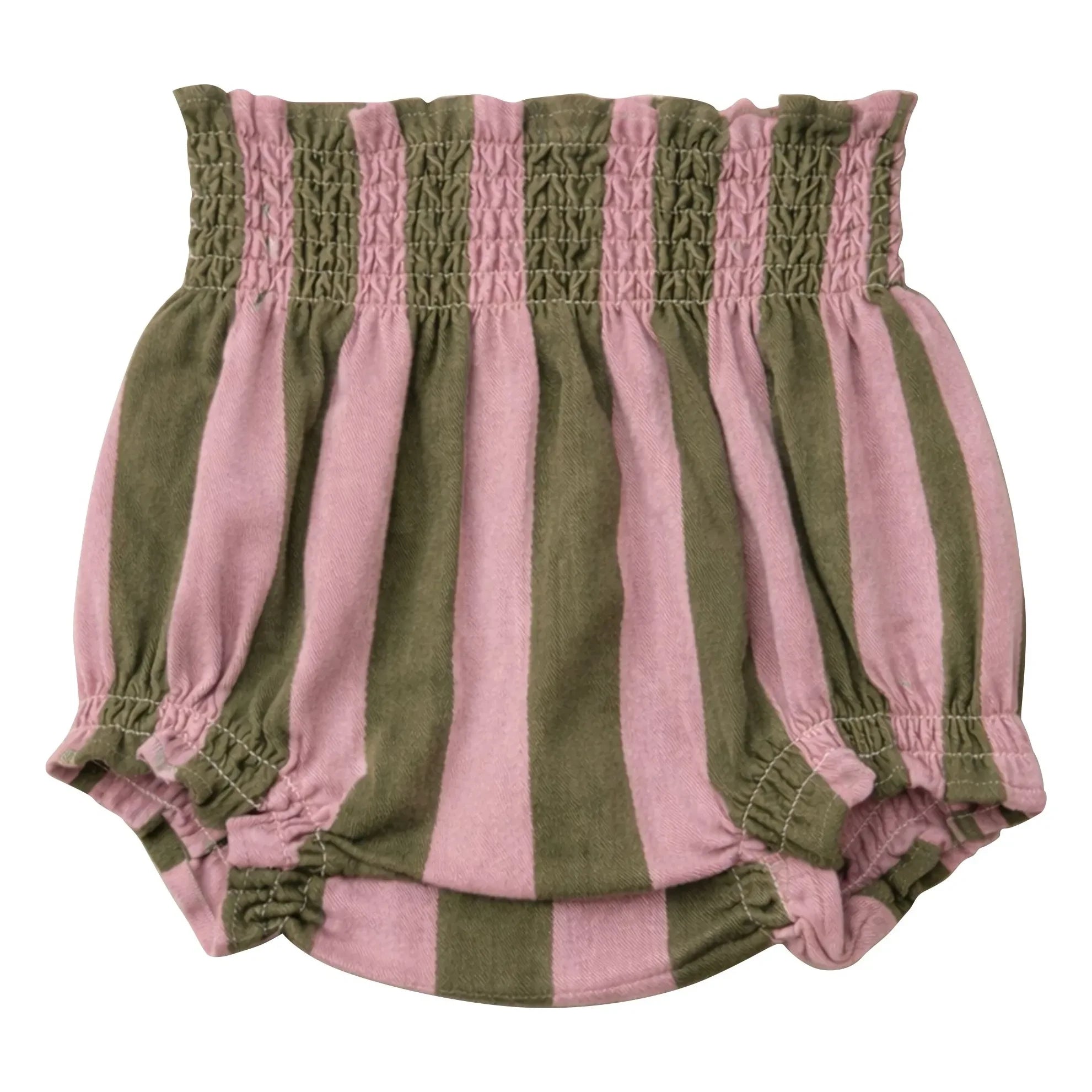 Lililotte - Bloomer César Rayé Twill Coton Bio | Olive