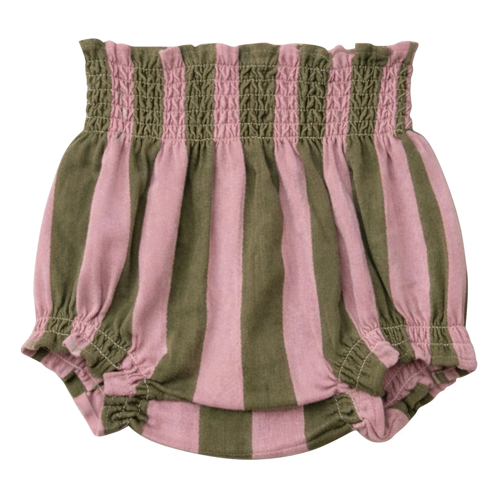 Lililotte - Bloomer César Rayé Twill Coton Bio | Olive