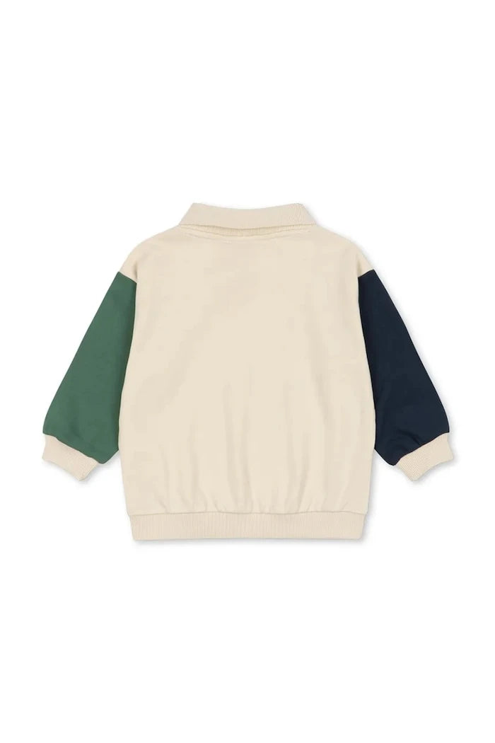 Konges Sløjd SPOTTY LS POLO GOTS Çocuk Pamuklu Sweatshirt