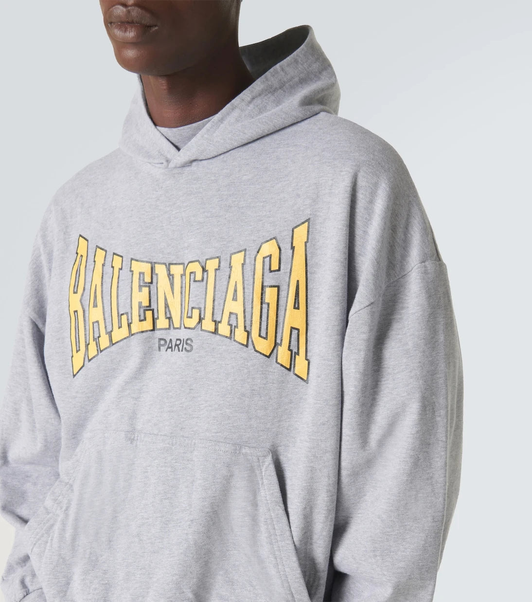 Balenciaga - سترة بغطاء رأس من القطن الجيرسيه