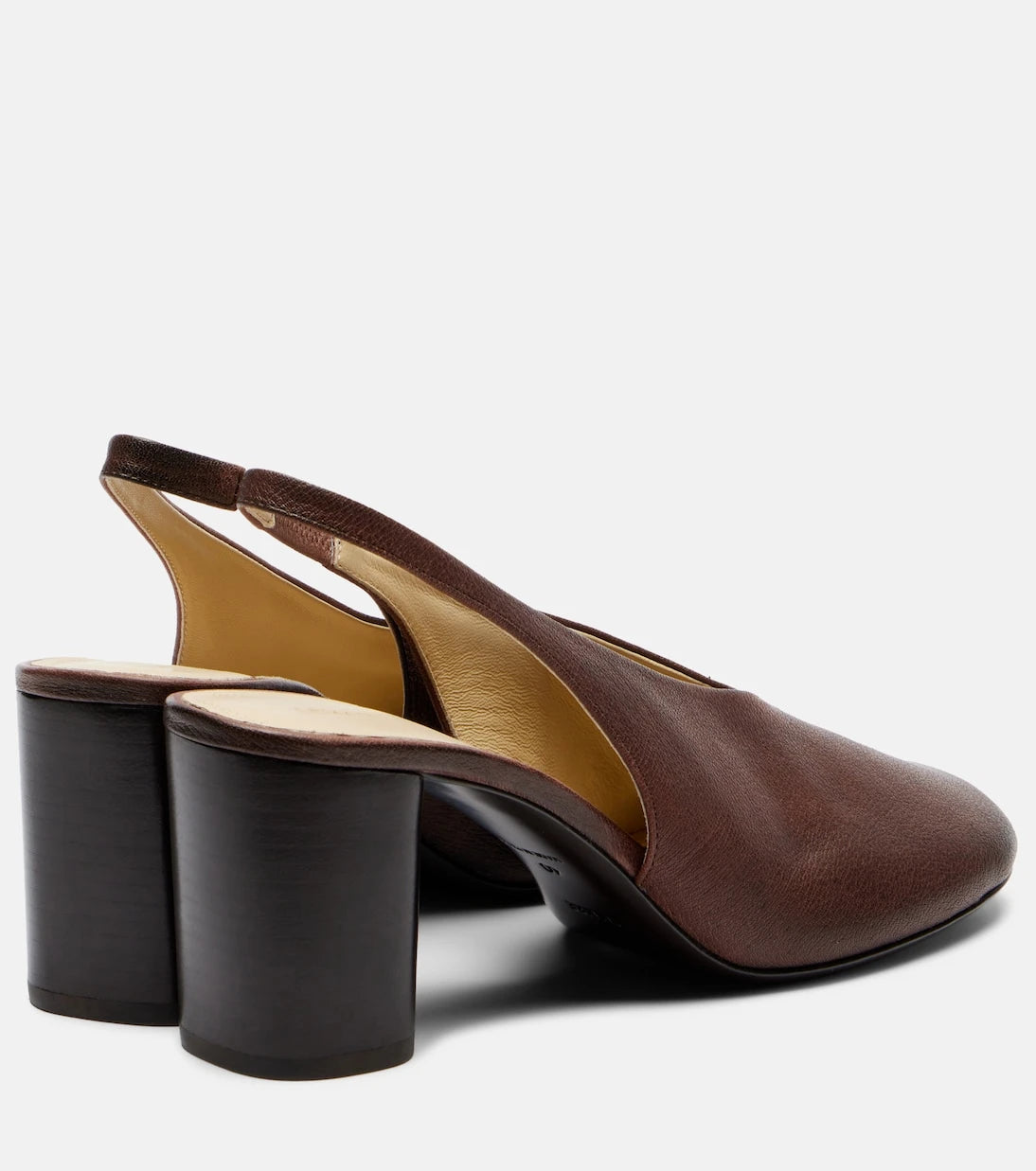 Lemaire - Glove leather slingback pumps