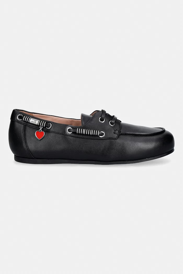 Кожени мокасини Love Moschino