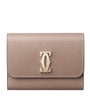 Cartier Beige Leather C de Cartier Mini Wallet