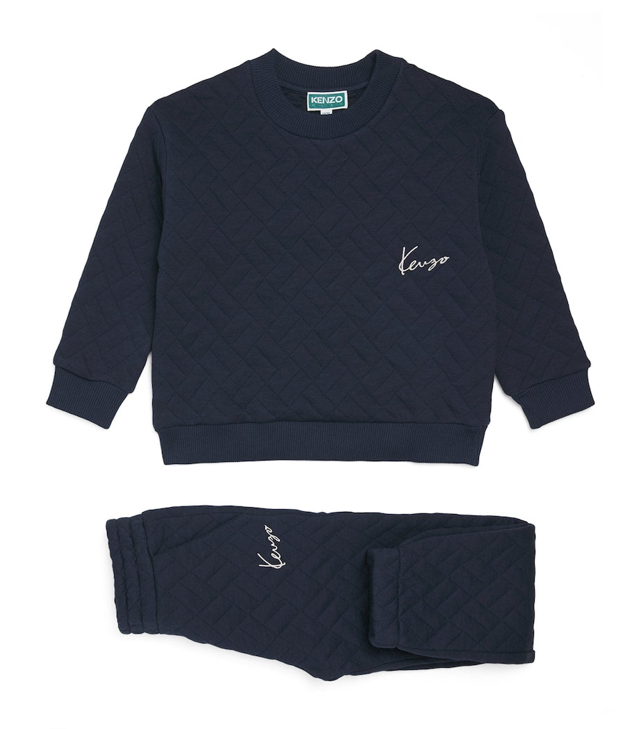 Kenzo Kids Cotton-Blend Quilted Tracksuit Set (2-14 Years)