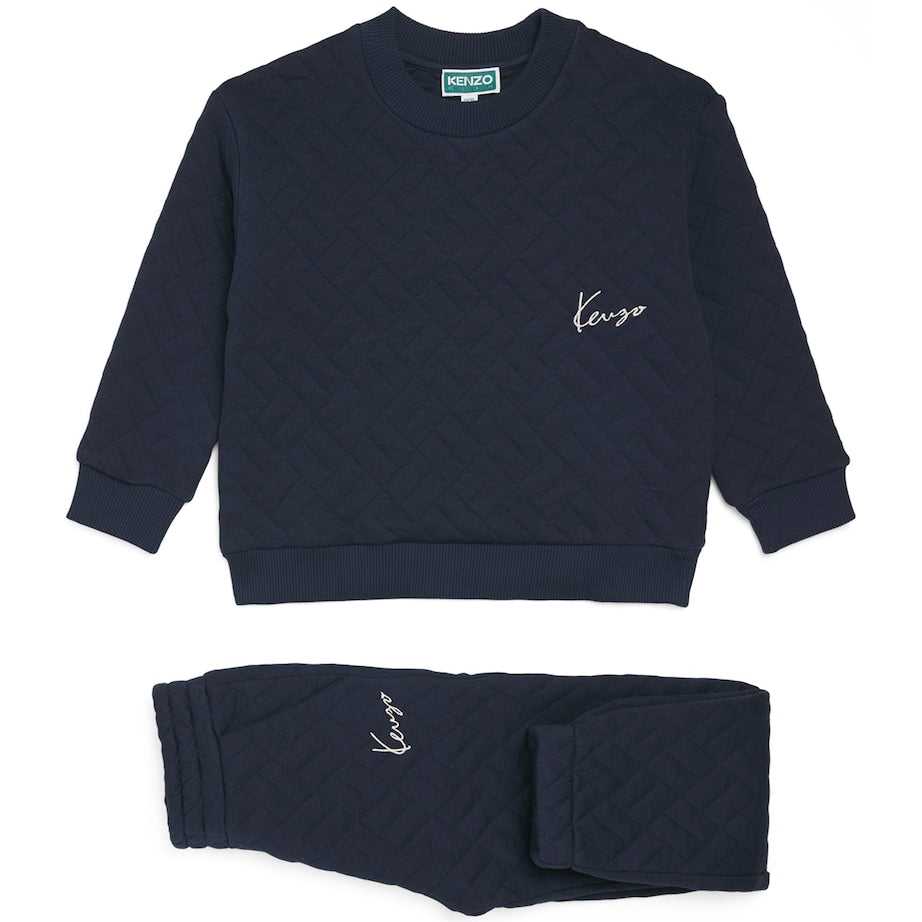 Kenzo Kids Cotton-Blend Quilted Tracksuit Set (2-14 Years)