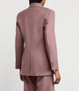 Victoria Beckham Pink Single-Breasted Blazer