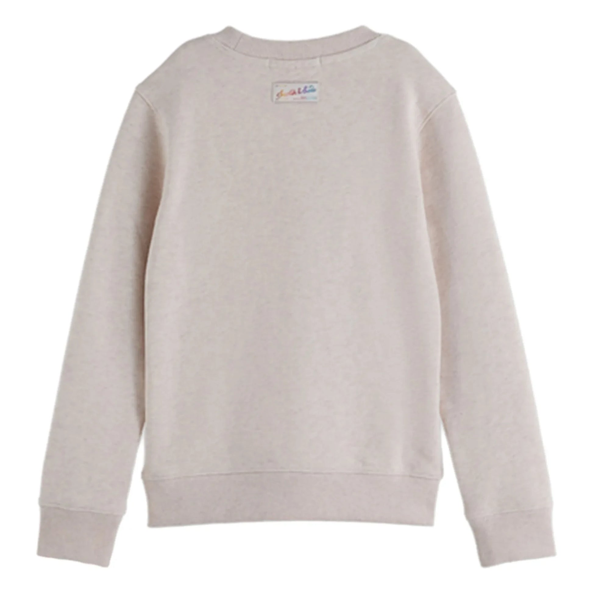 Scotch & Soda - Artwork Logo Sweat Organic cotton | Heather white