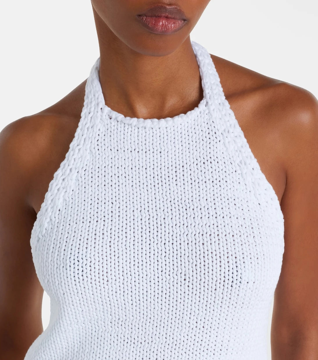 Róhe - Knitted halterneck cotton top