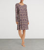 Multi Cotton-Blend Damask Nightdress