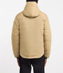 Canada Goose Beige Hooded Lodge Coat