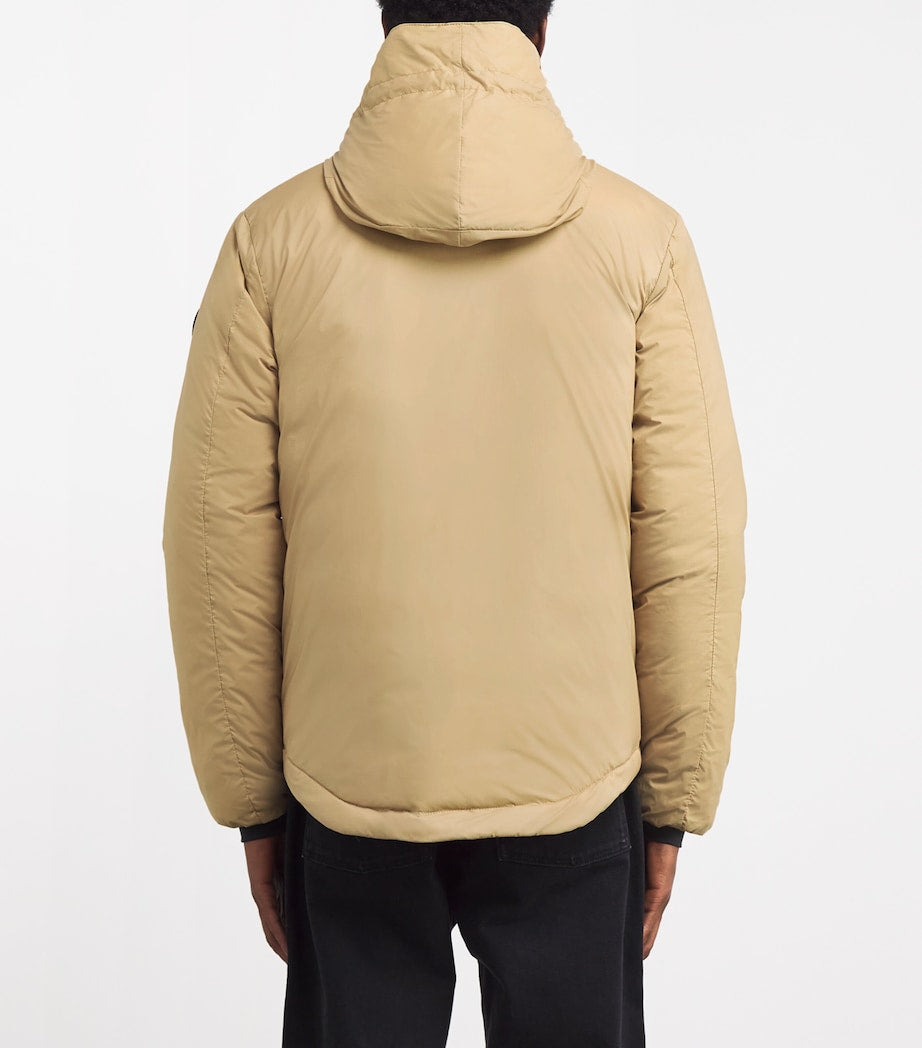 Canada Goose Beige Hooded Lodge Coat