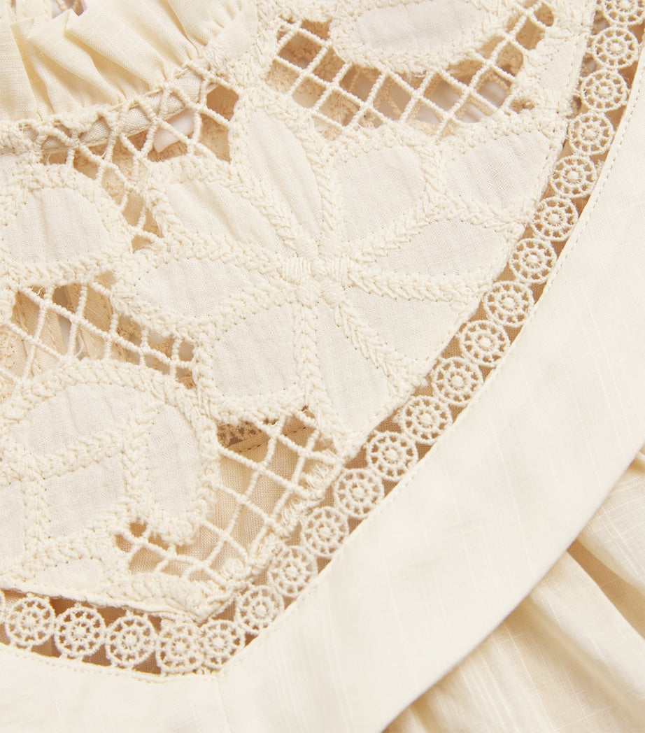 Zimmermann Kids Cotton Lucky Broderie Top (2-12 Years)