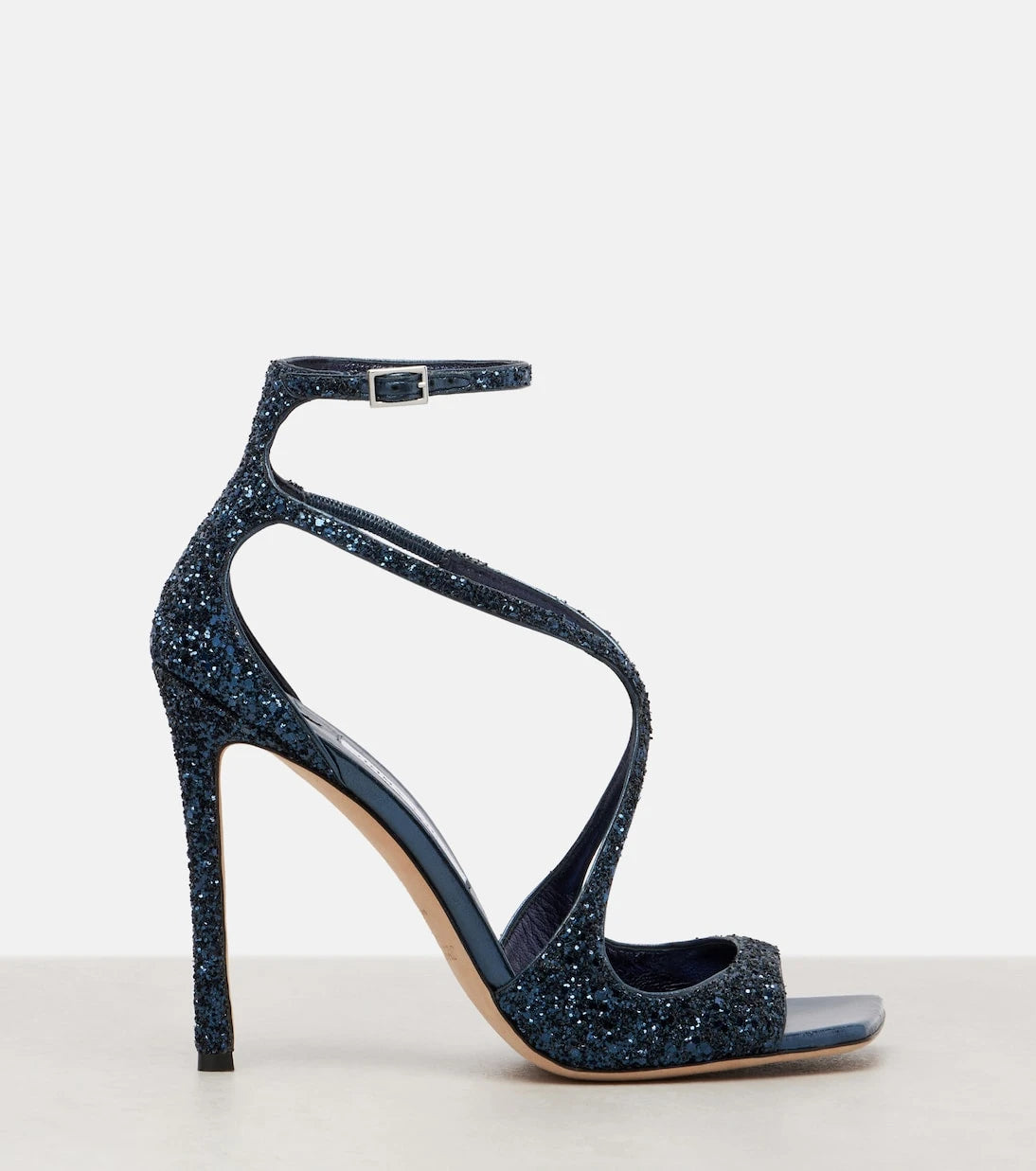 Jimmy Choo - صندل آسيا 110 بكعب لامع